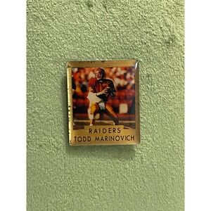 Ace Todd Marinovich Pin NFL Raiders OS Gold Good 1991 Rookie QB Memorabilia